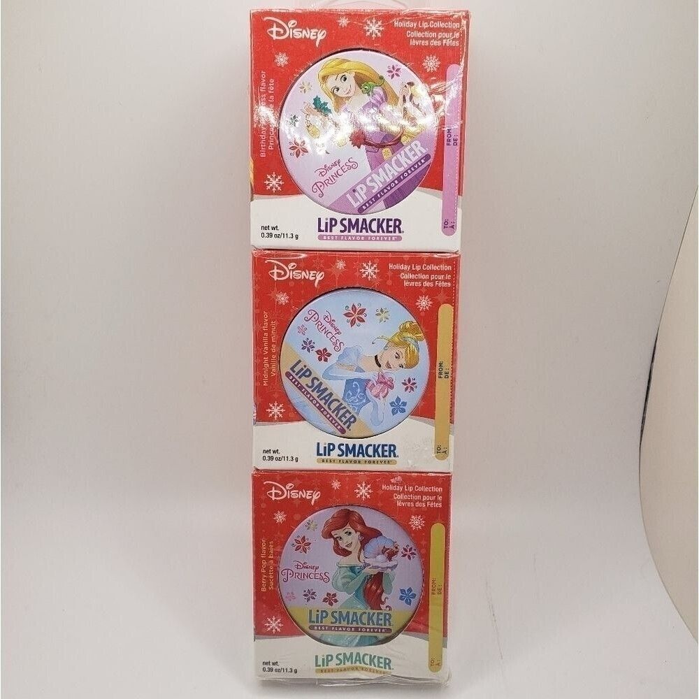 Limited Edition Disney Princess lip smacker tins